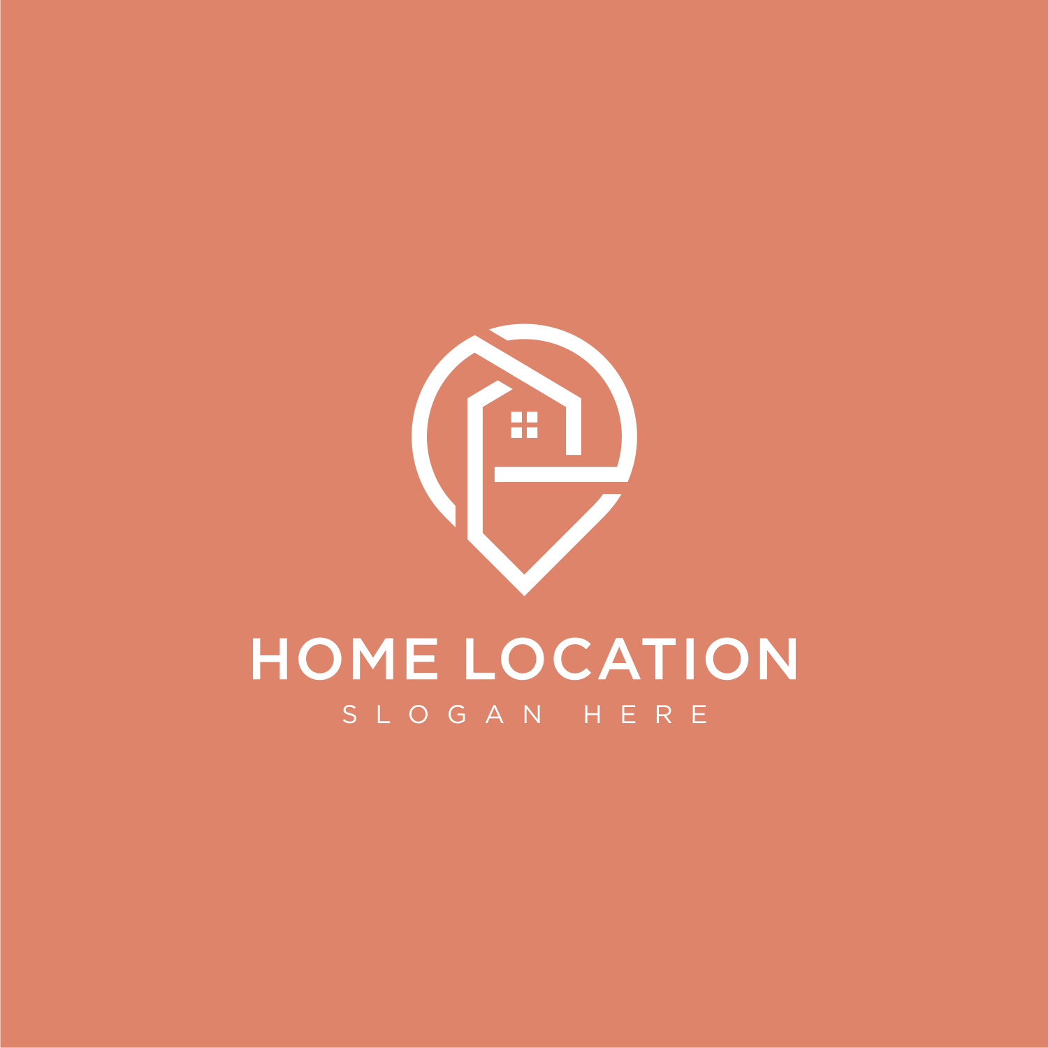 Home Location Logo Templates Preview Image.