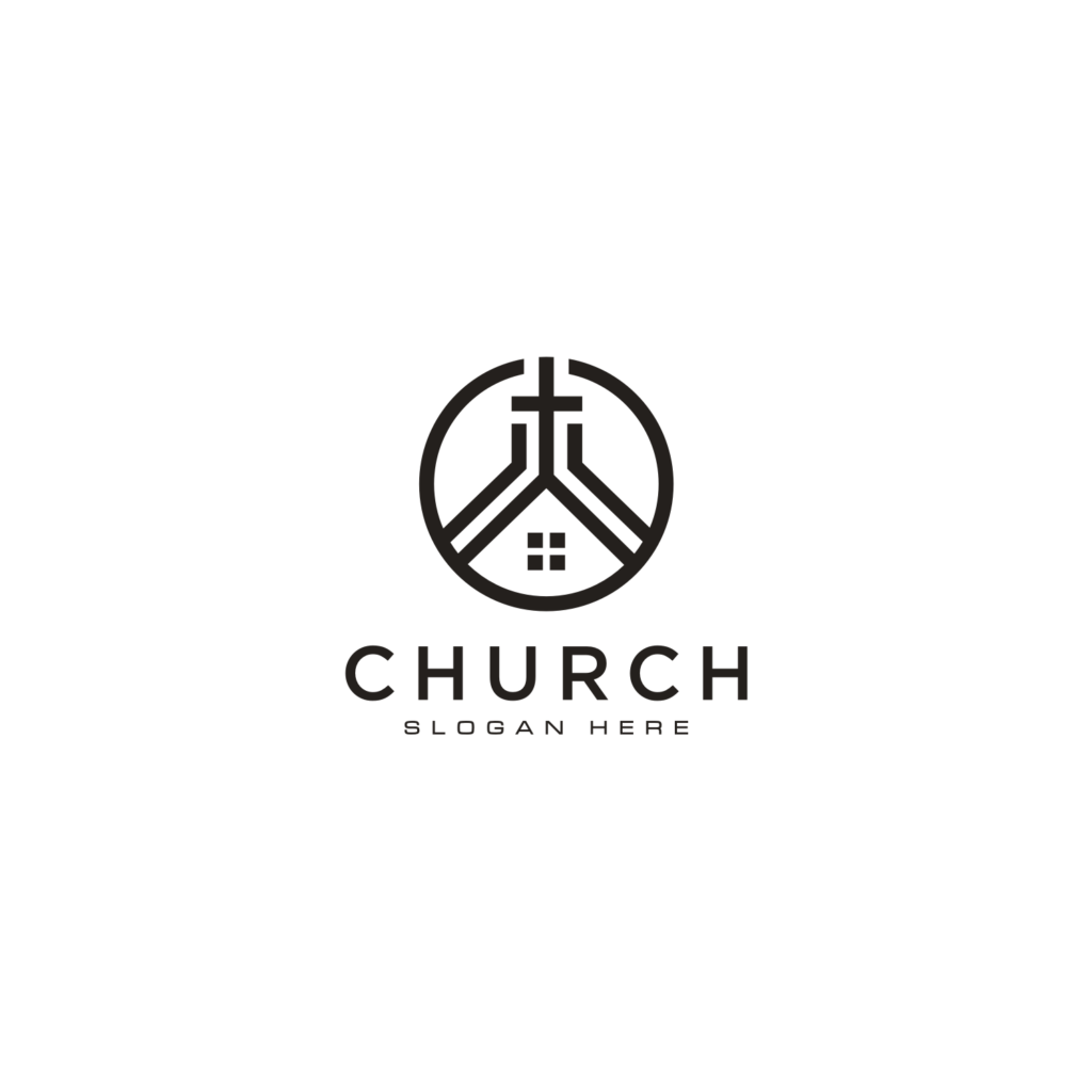 Church Home Logo Design Vector, 3 Logo - Masterbundles