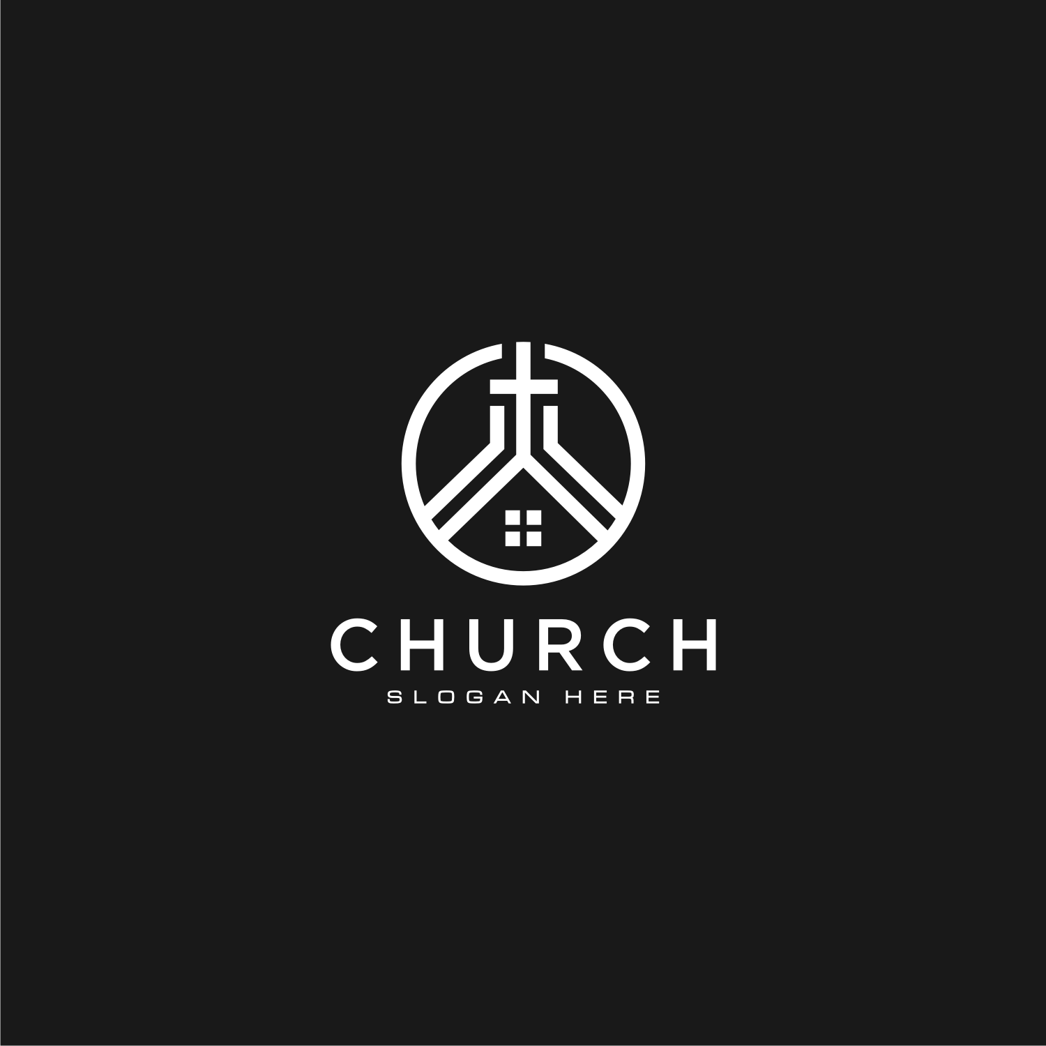 Church Home Logo Design Vector, 3 Logo