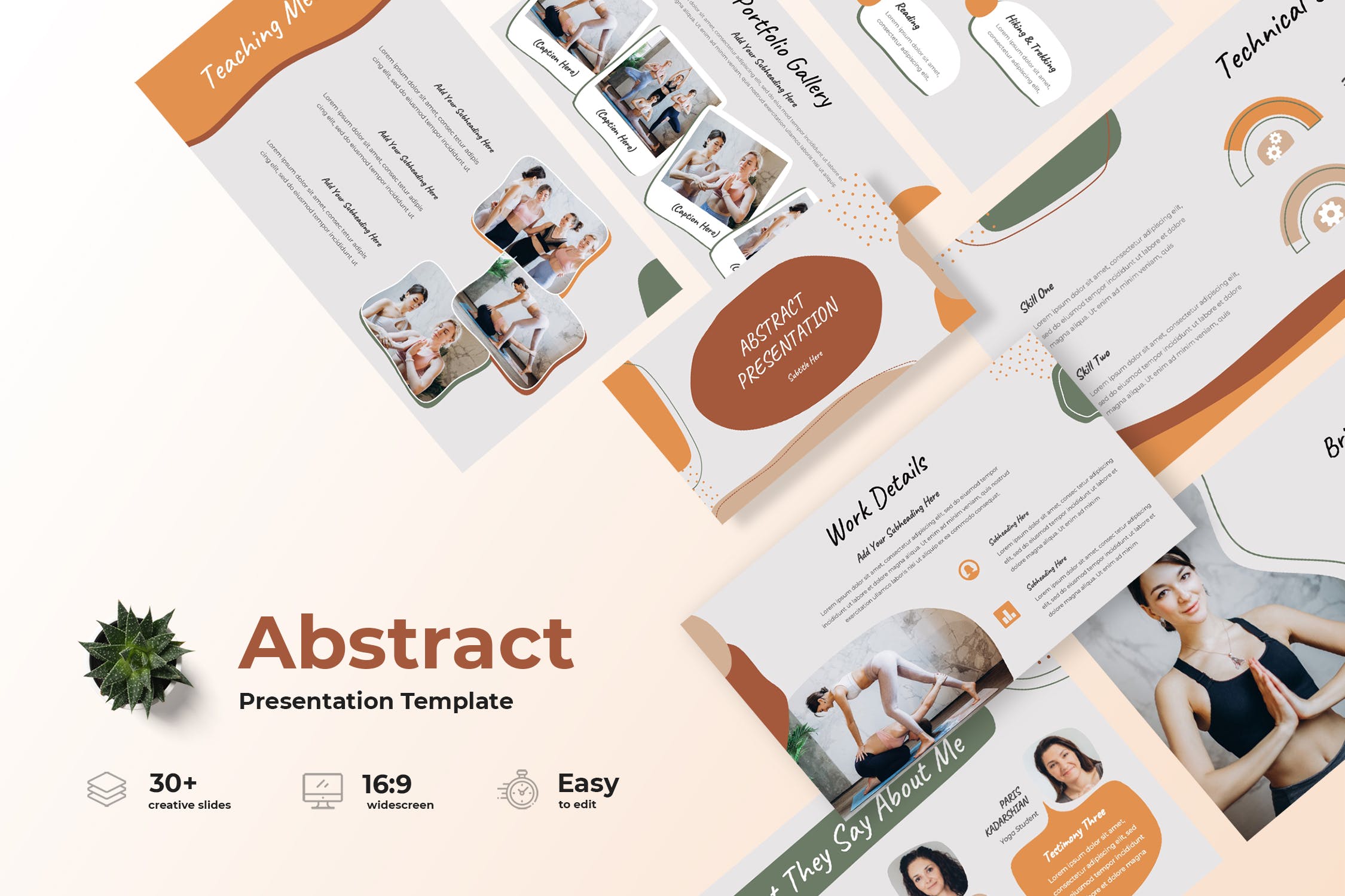 Cover image of Abstract Powerpoint Presentation Template.