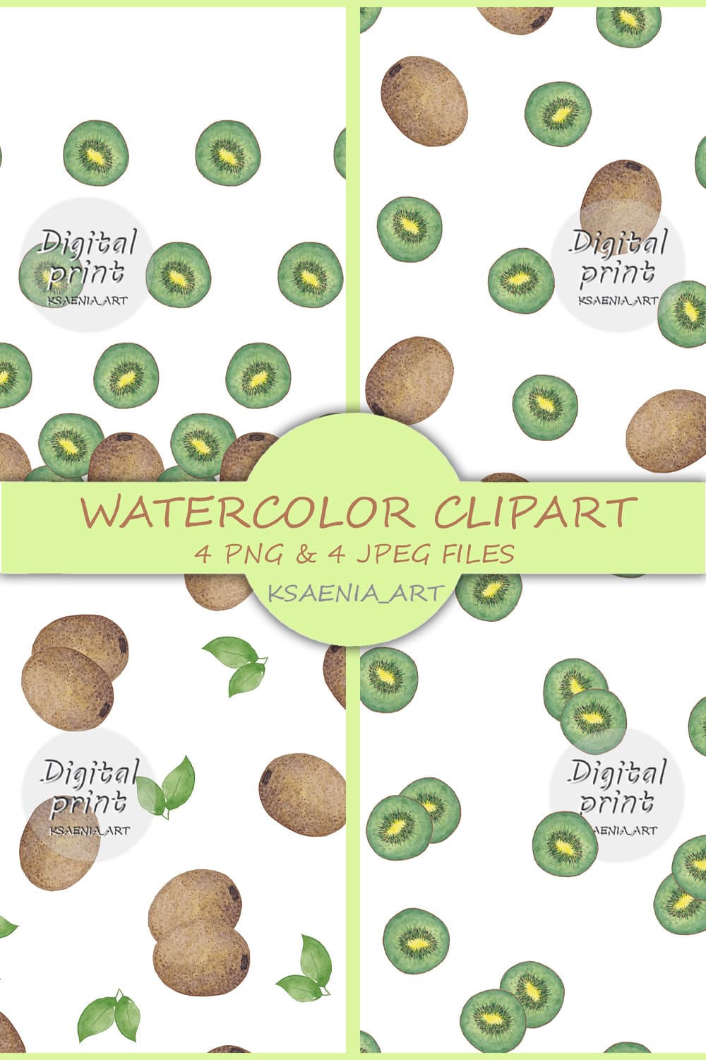 580425 watercolor seamless pattern whole kiwi slice pinterest 1000 1500