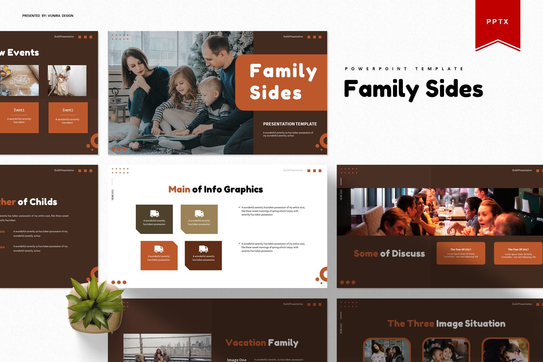 Cover image of Familly Sides | Powerpoint Template.