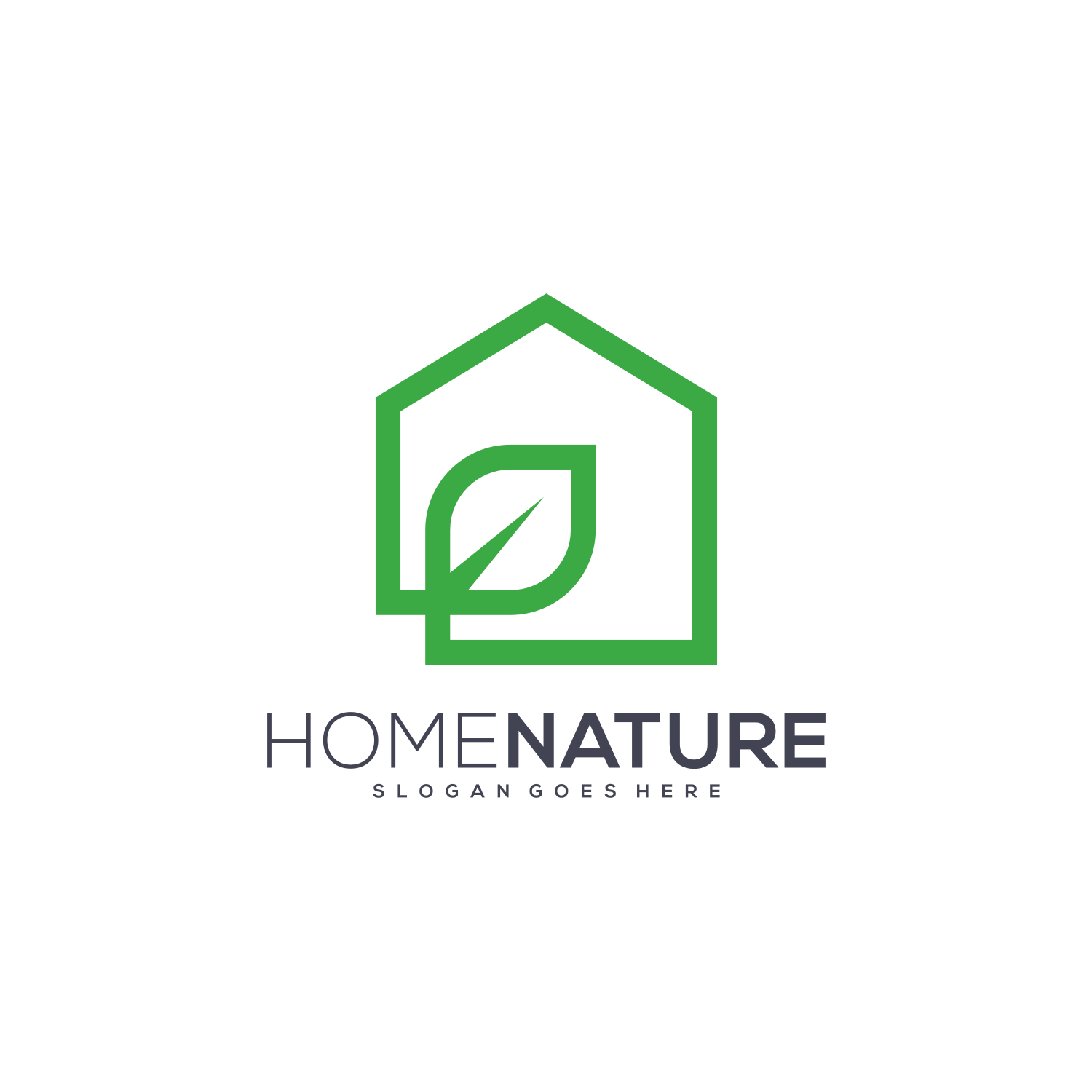 Home Nature Logo Beautiful Vector Design Cover Image.