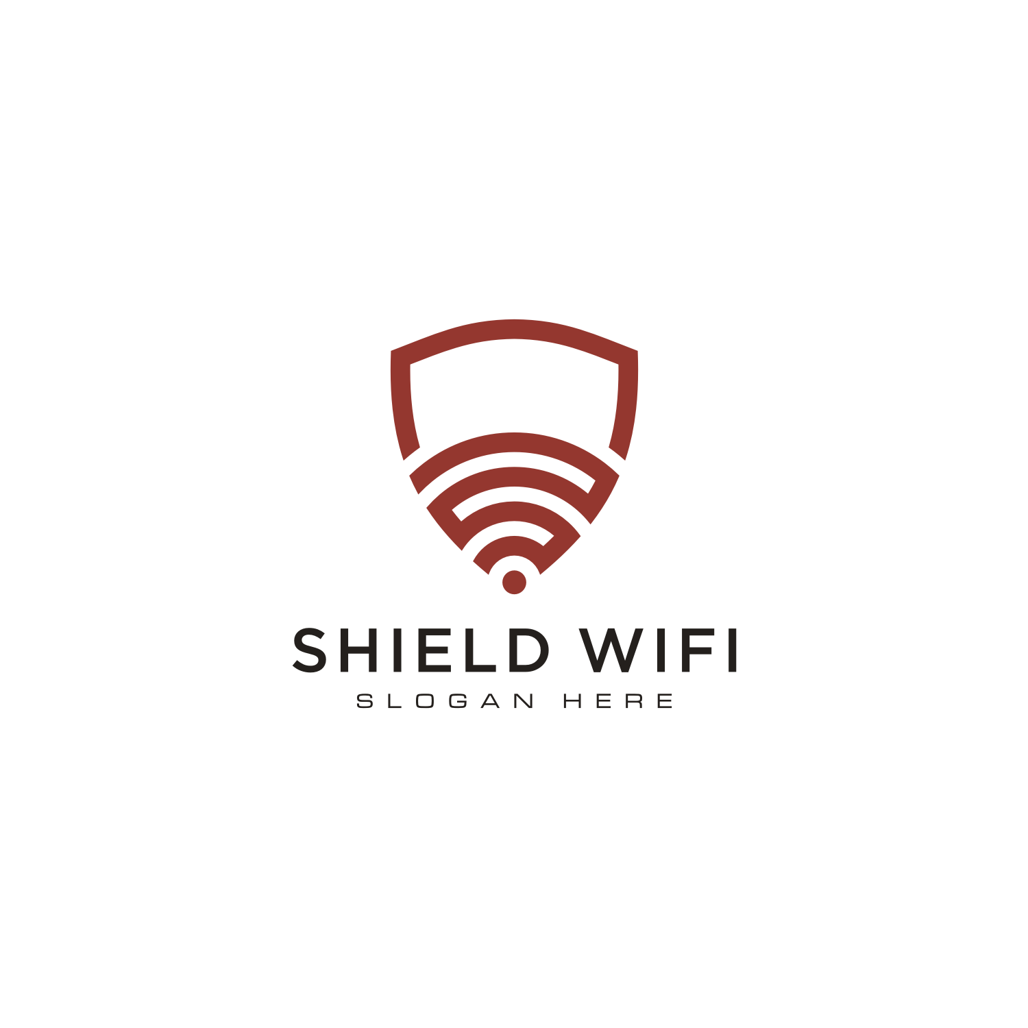 Shield Wifi Logo Design Cover Image.