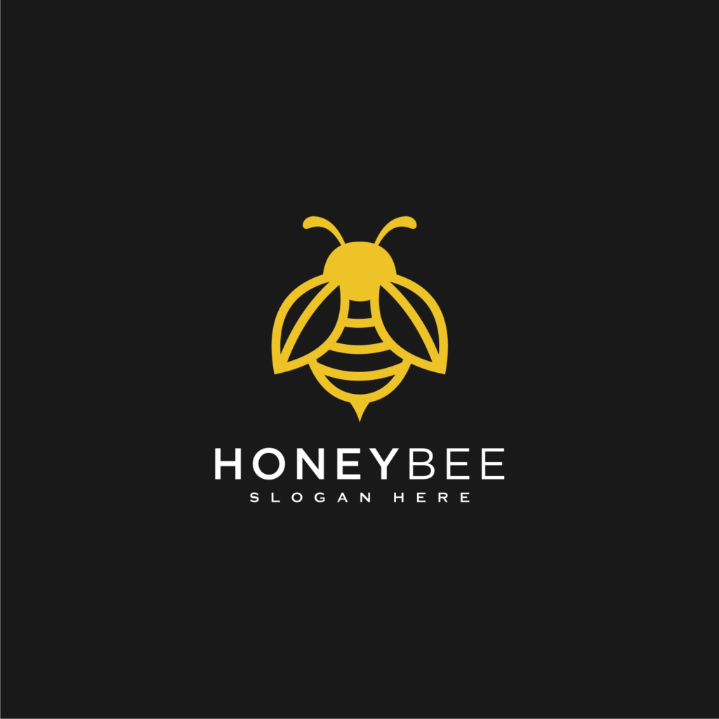 3 honey Bee animals logo vector - MasterBundles