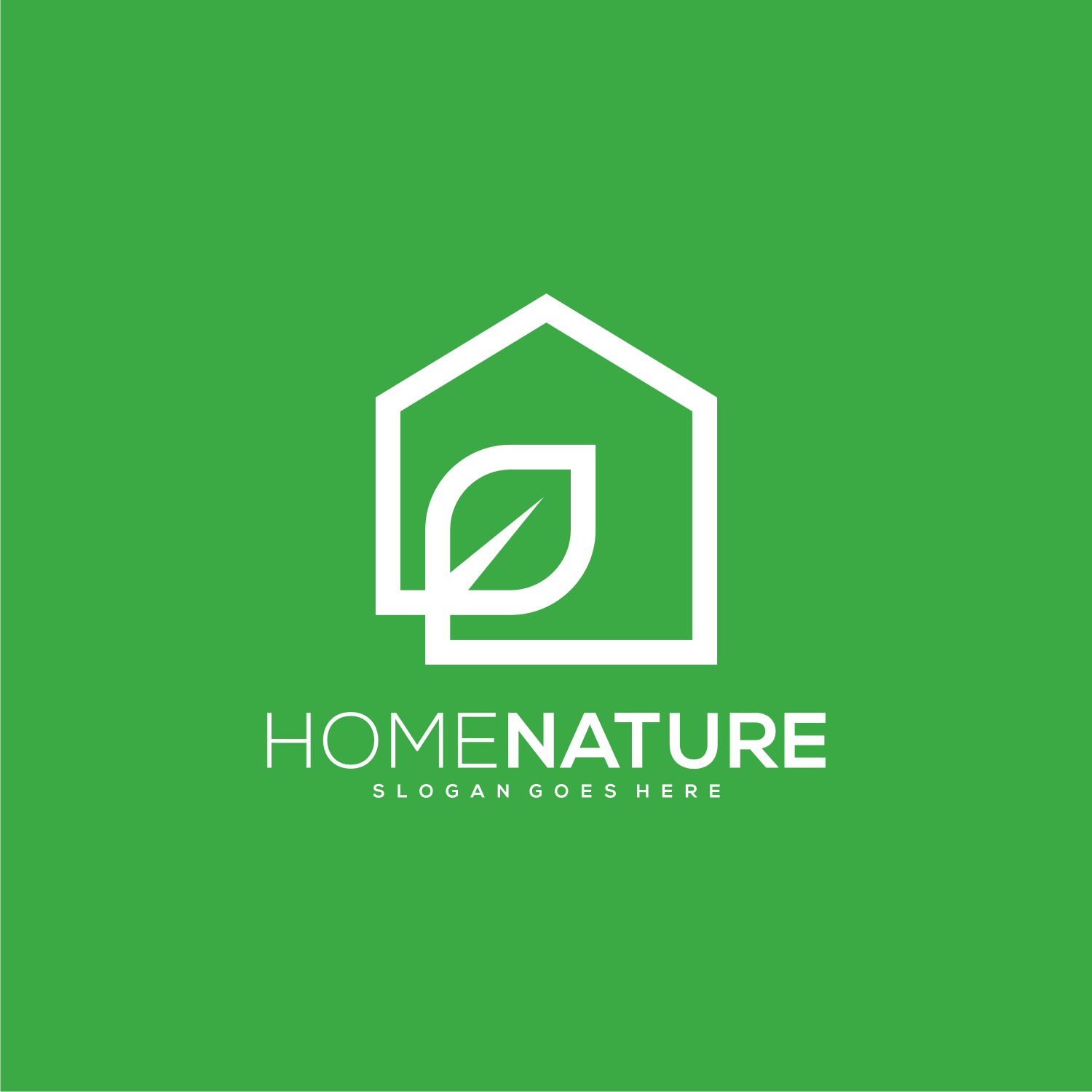 Home Nature Logo Beautiful Vector Design Preview Image.