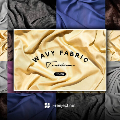 Wavy fabric texture background - main image preview.