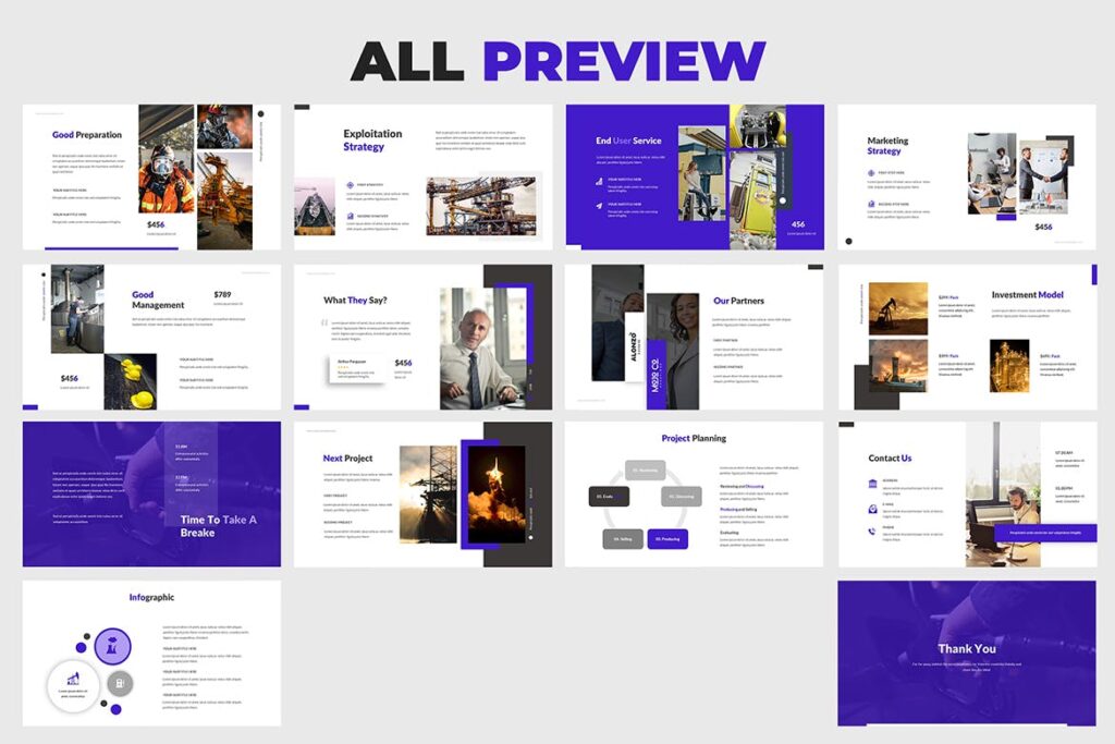 Oil and Gas Powerpoint Template – MasterBundles