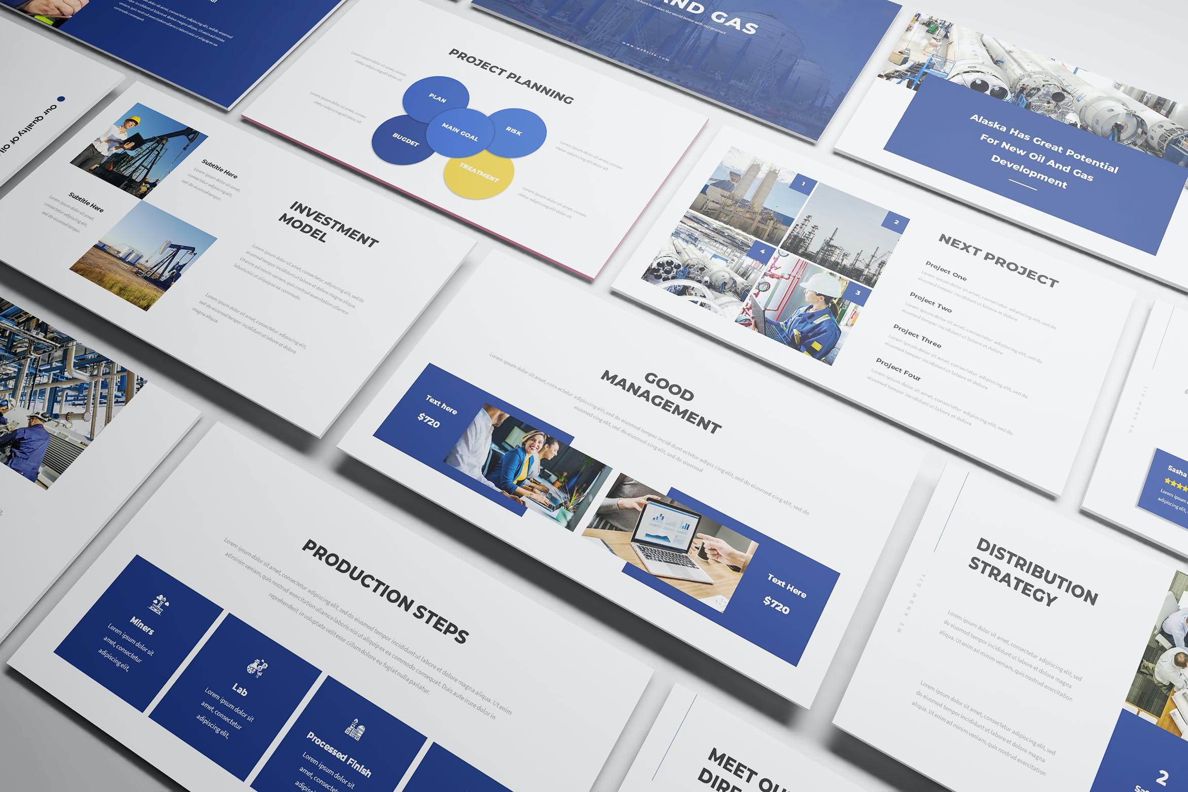 The template was created for the business part and has an excellent visual part.