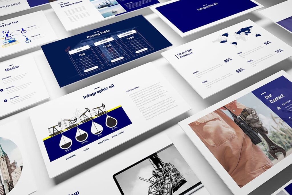 Oil and Gas Powerpoint Template – MasterBundles