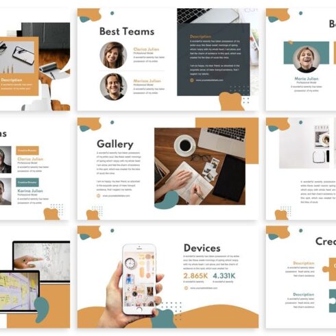 Canna - Abstract Powerpoint Template | Master Bundles