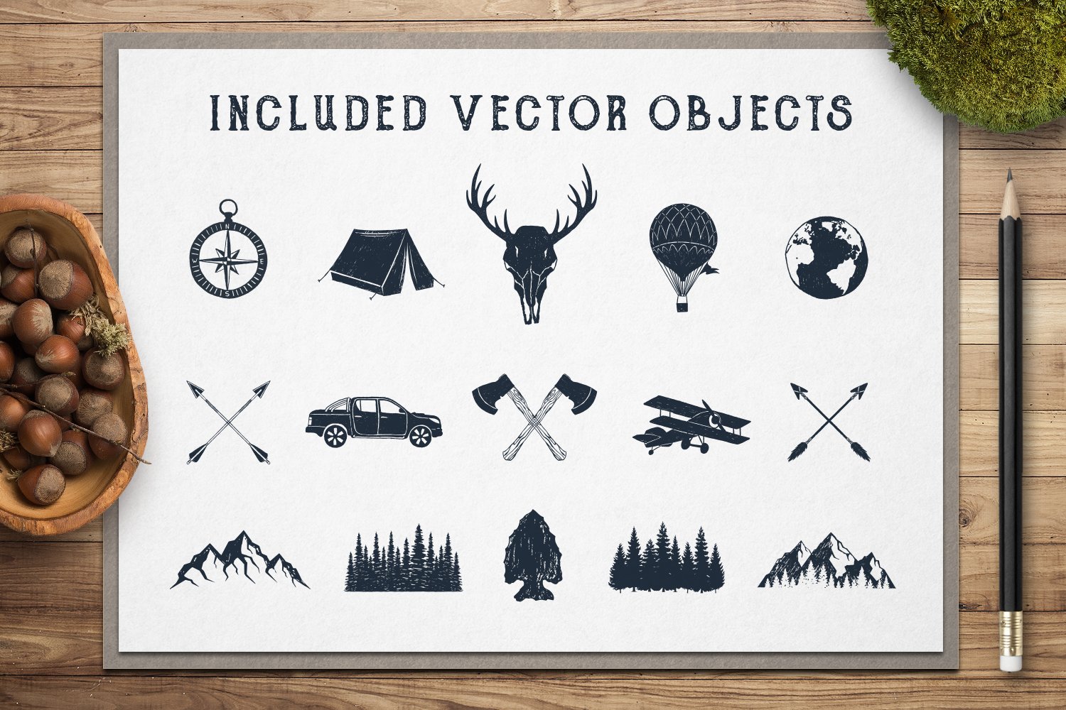 This logos collection included some vector objects.
