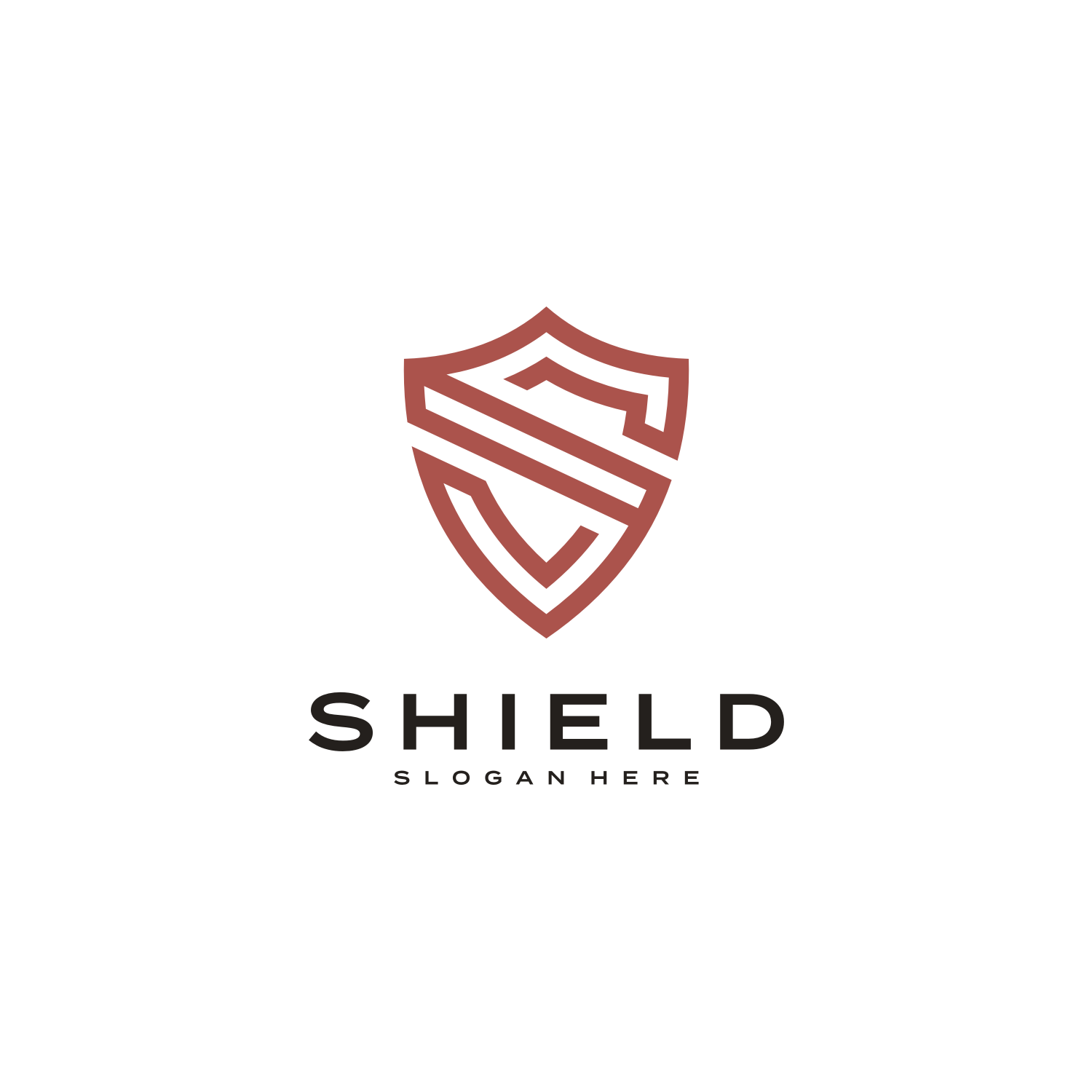 initial lette S with shield logo vector design - MasterBundles