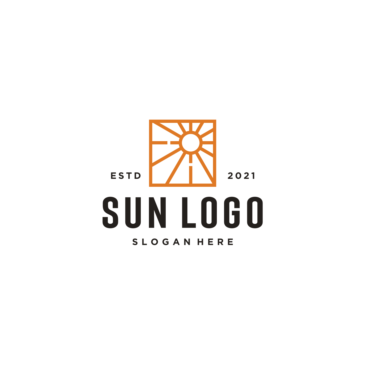 Sun Logo Vector Icon Design Cover Image.