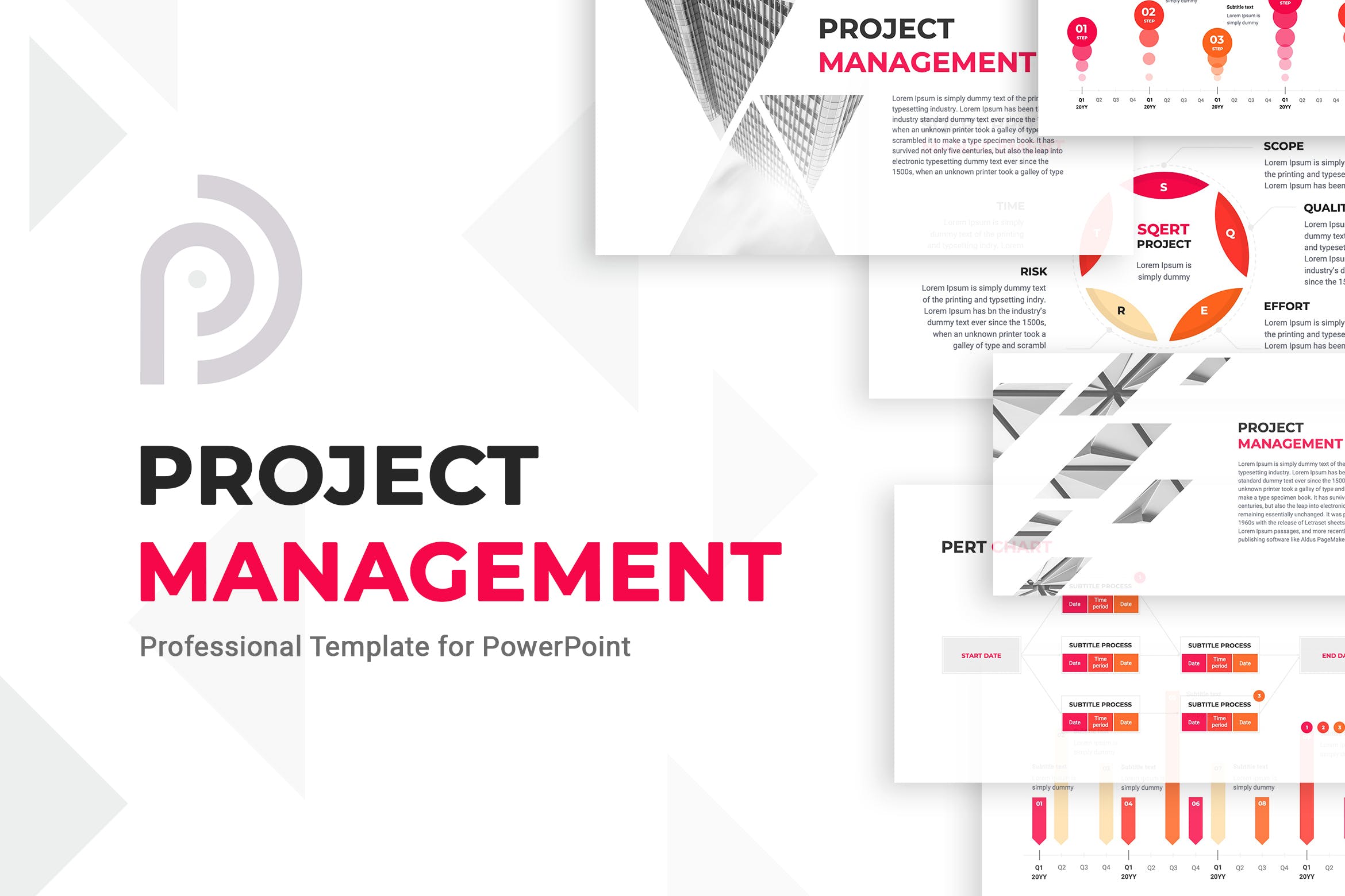 Cover image of Project Management PowerPoint.