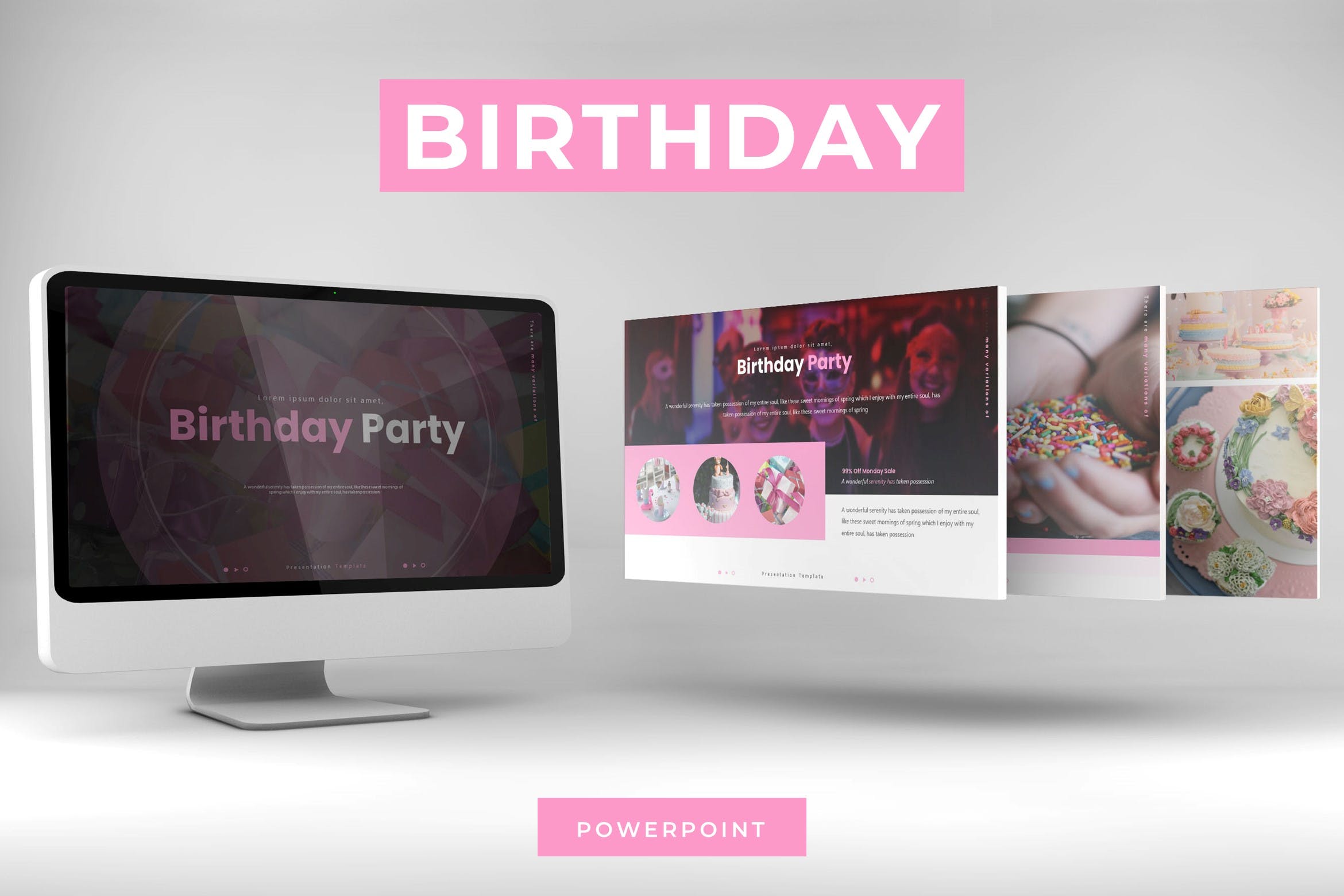 Cover image of Birthday Party - Powerpoint Template.