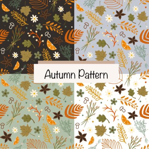 Autumn Pattern (Set of 5) Only 9$ cover image.