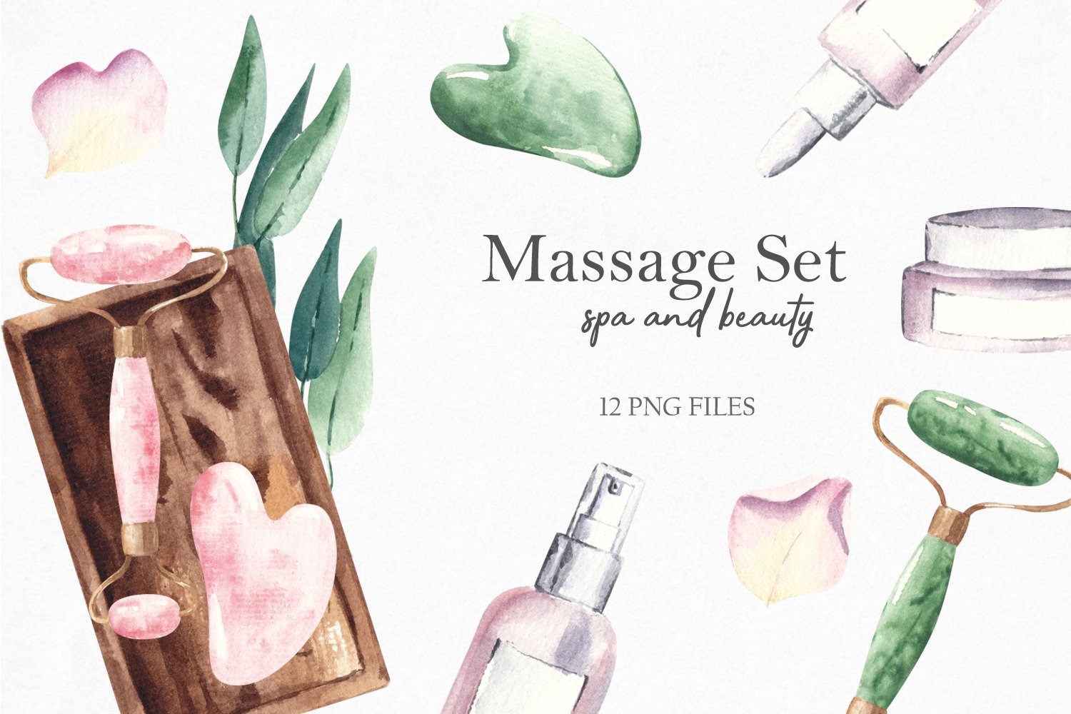 Cover image of Watercolor Massage Set.
