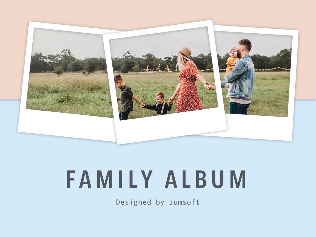 Family album designed by Jumsoft.