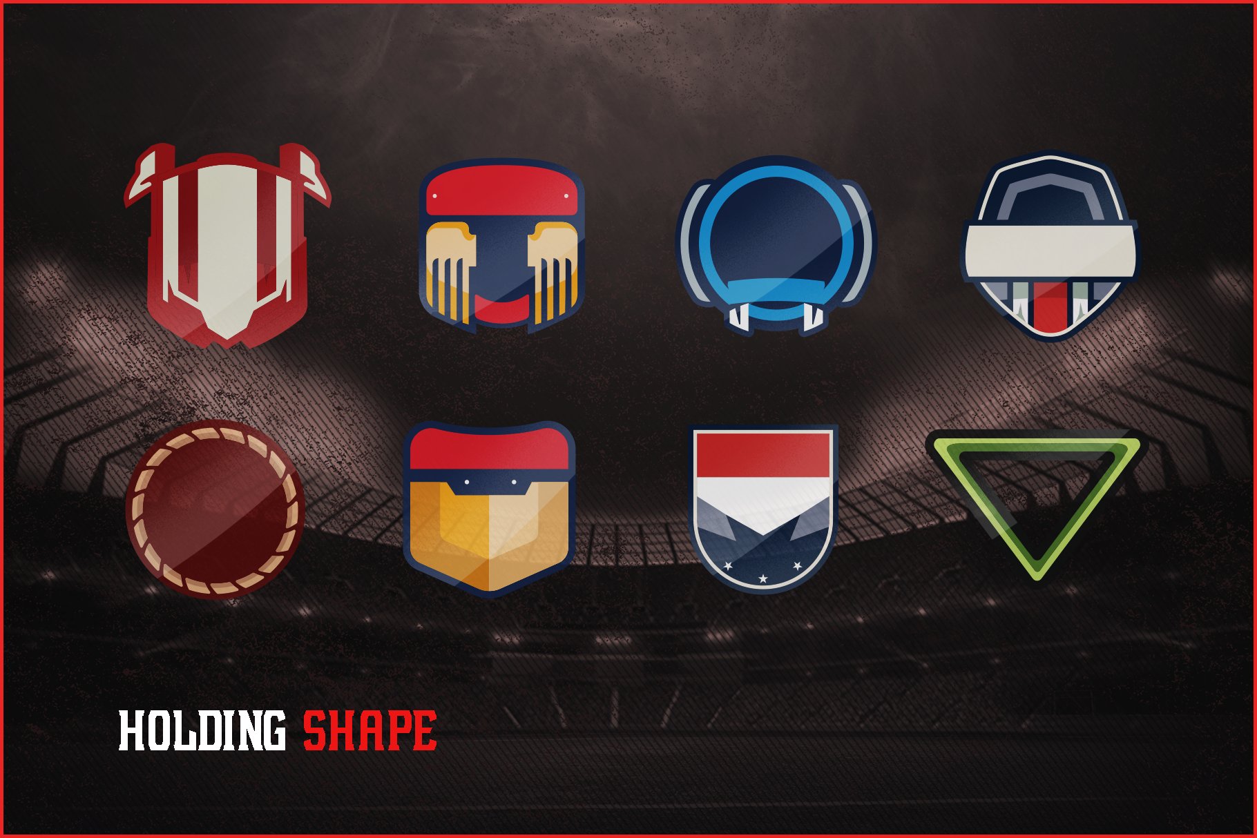 Shields for sport logos.
