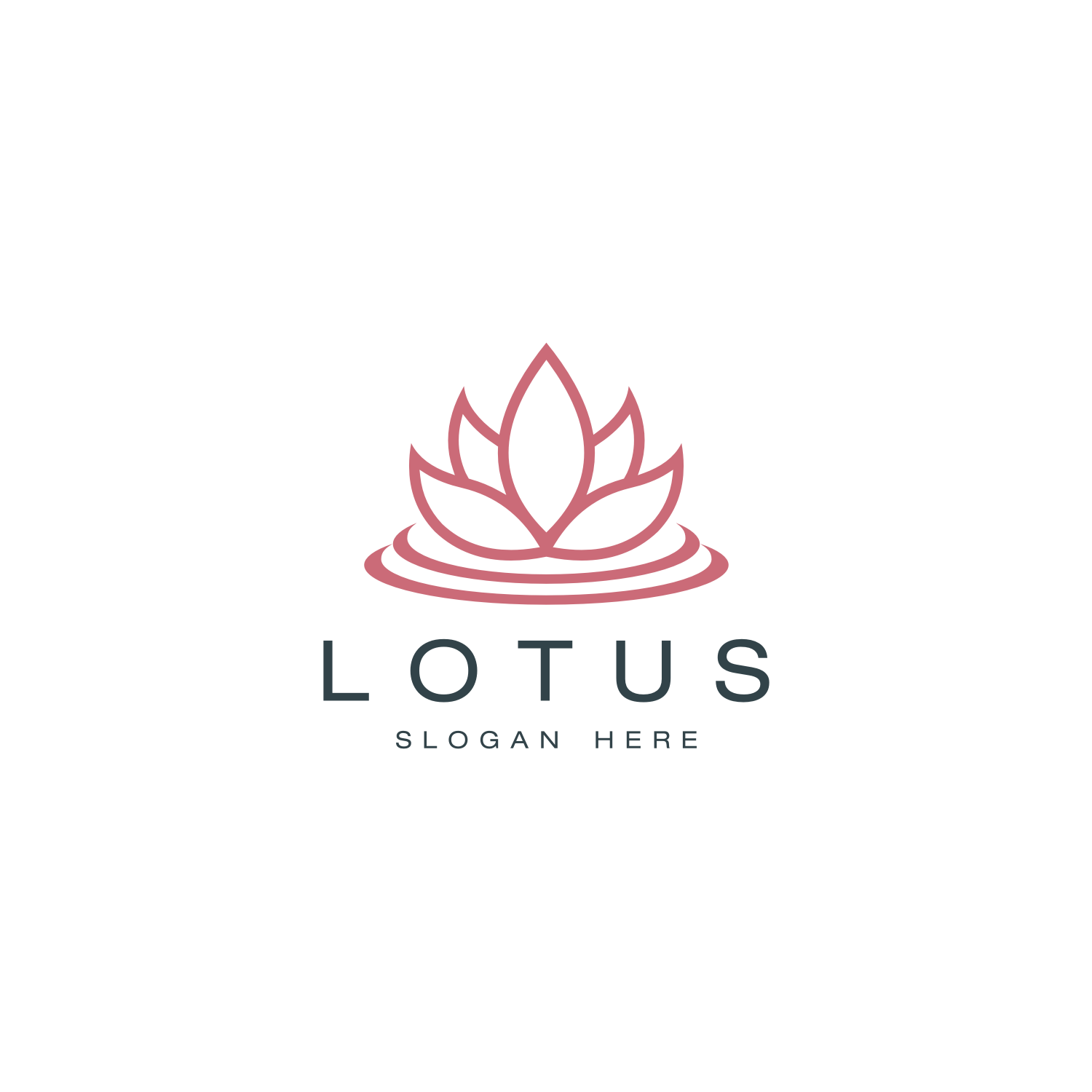 Flower Lotus Logo Design Vector Template Cover Image.