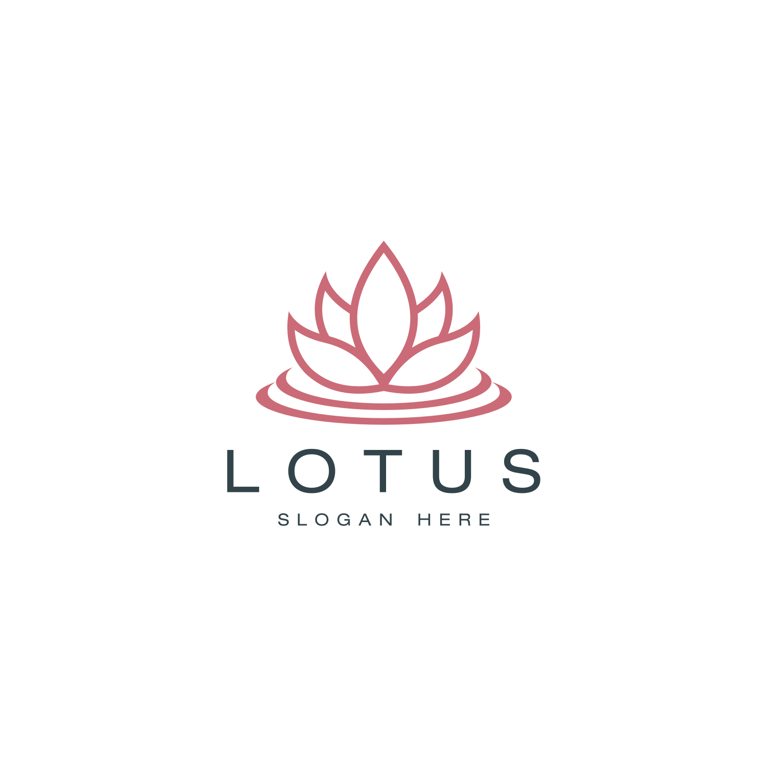 Flower Lotus Logo Design Vector Template - Masterbundles