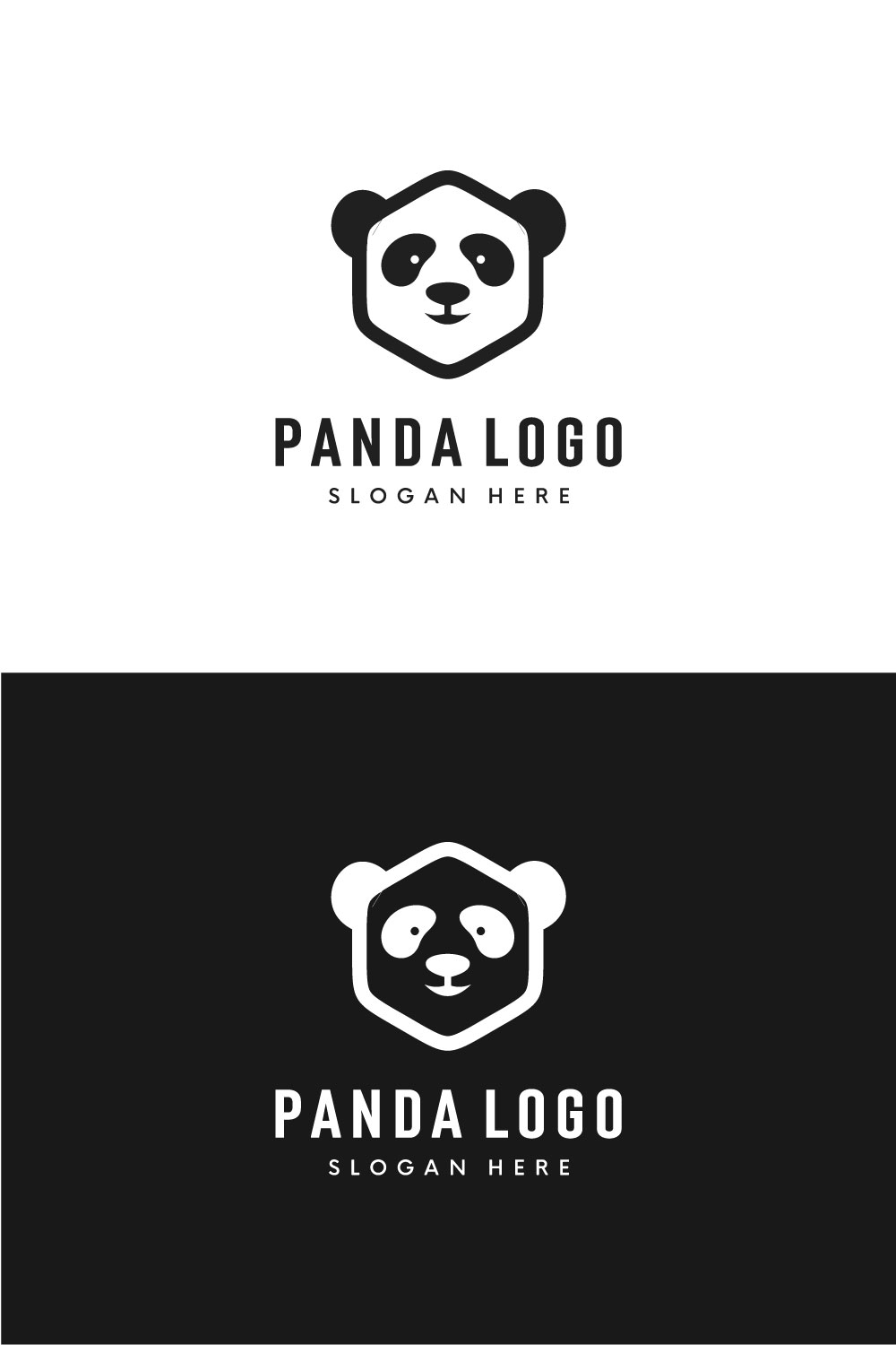 Head Panda Logo Vector Design pinterest.