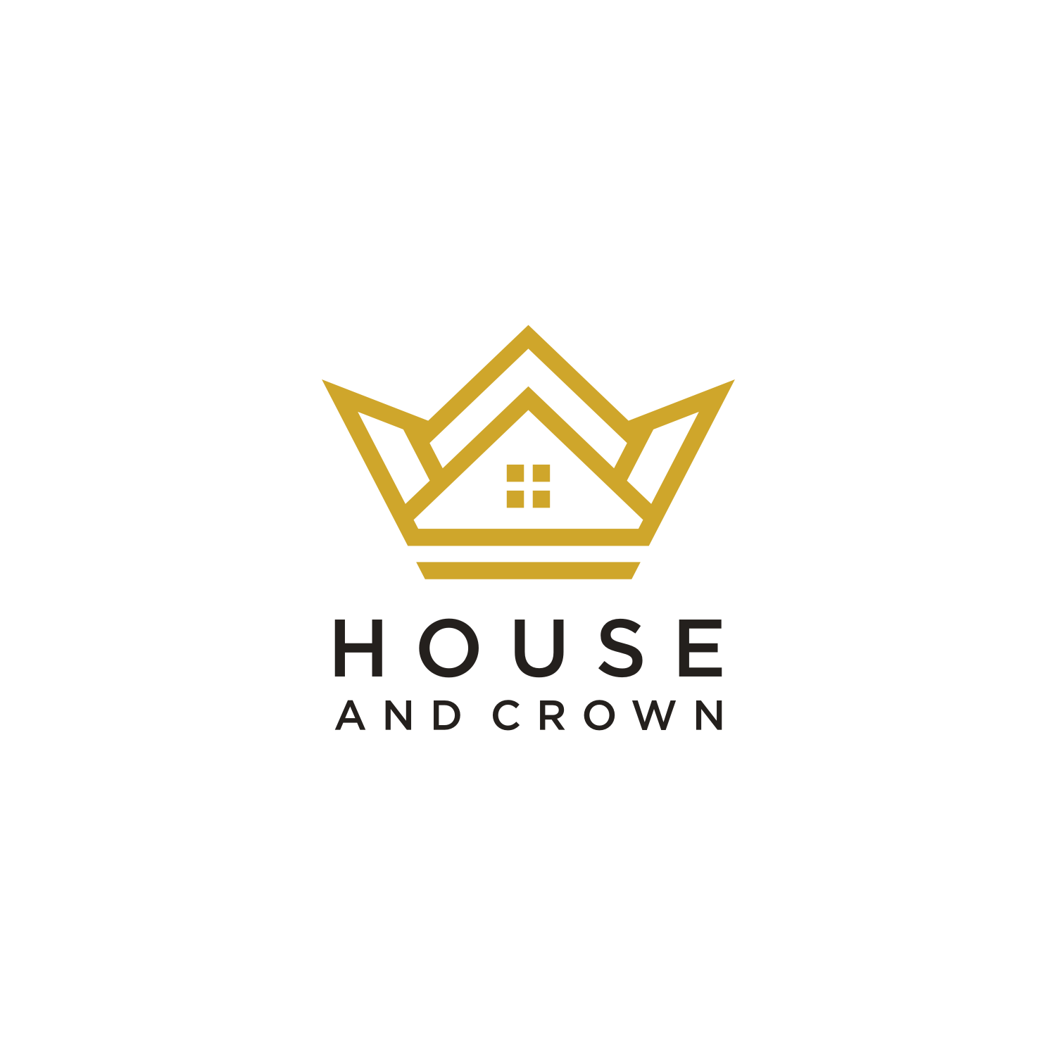House Crown Logo Vector Design cove rimage.