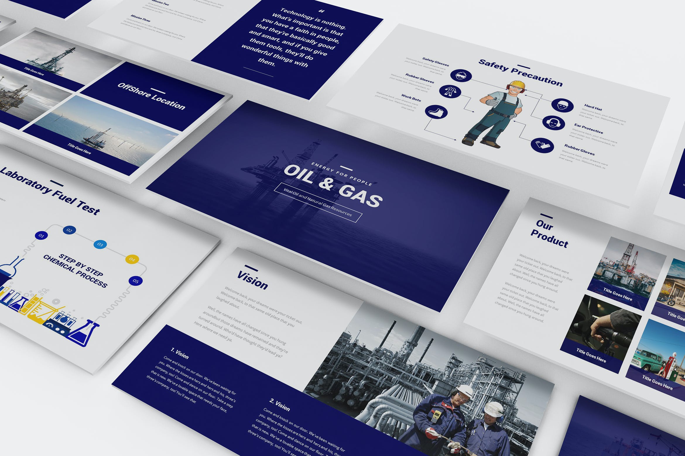 Cover image of Oil and Gas Powerpoint Template.