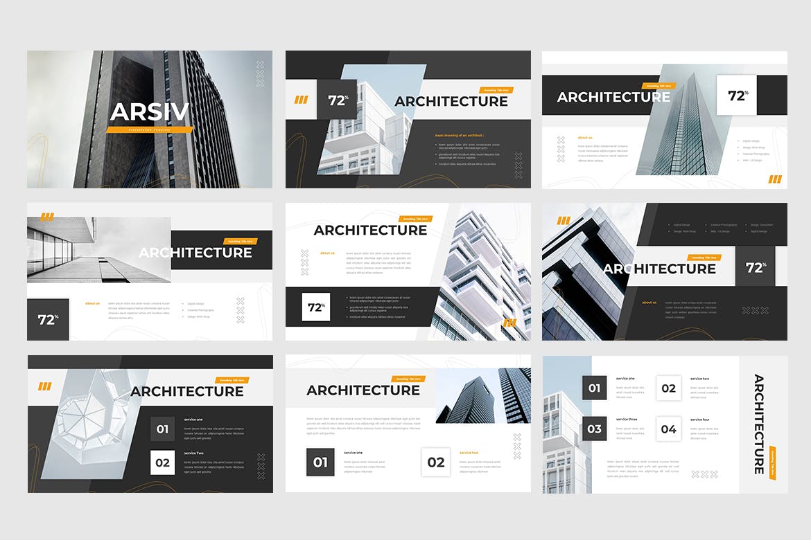 architectural sheet presentation samples