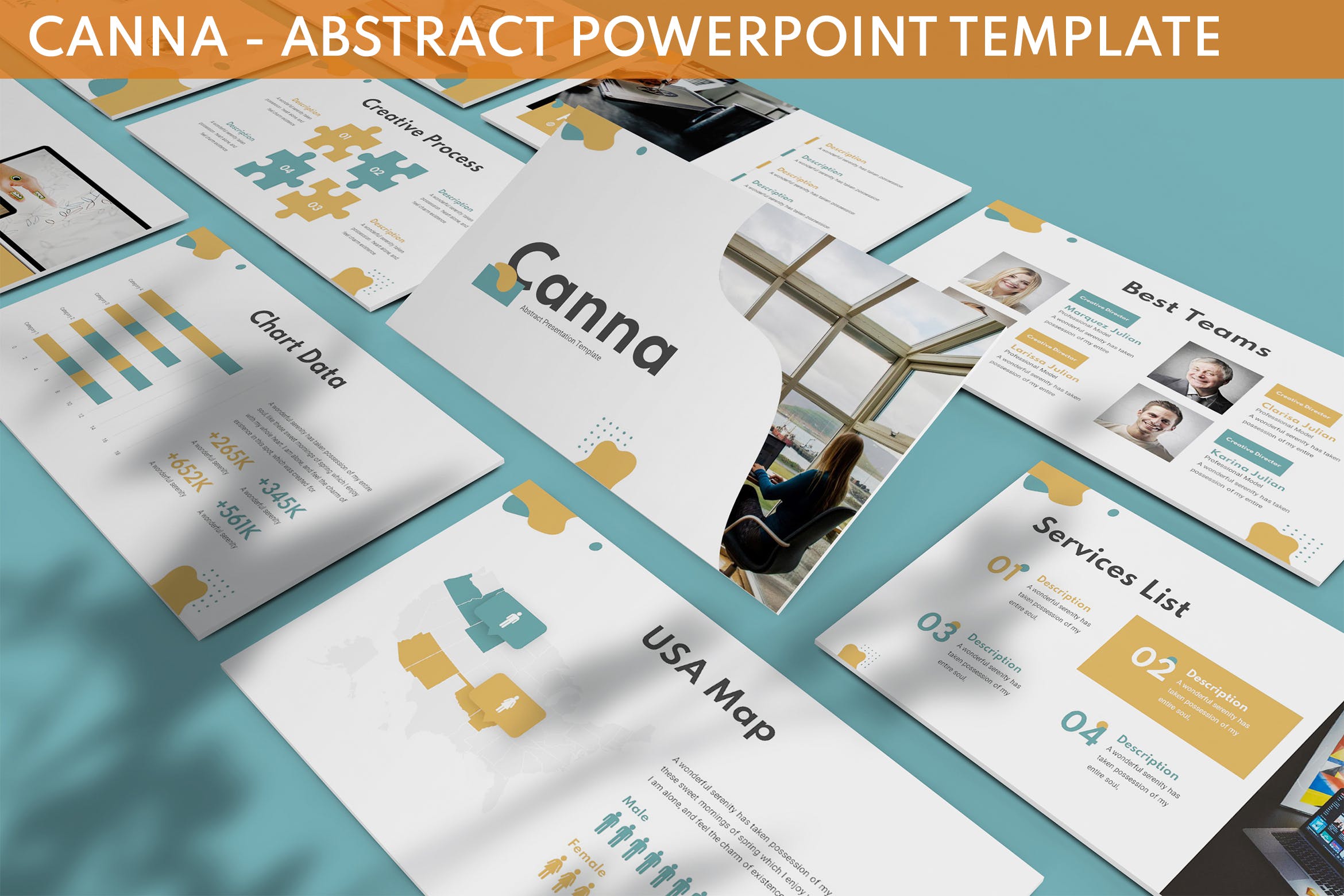 Canna - Abstract Powerpoint Template