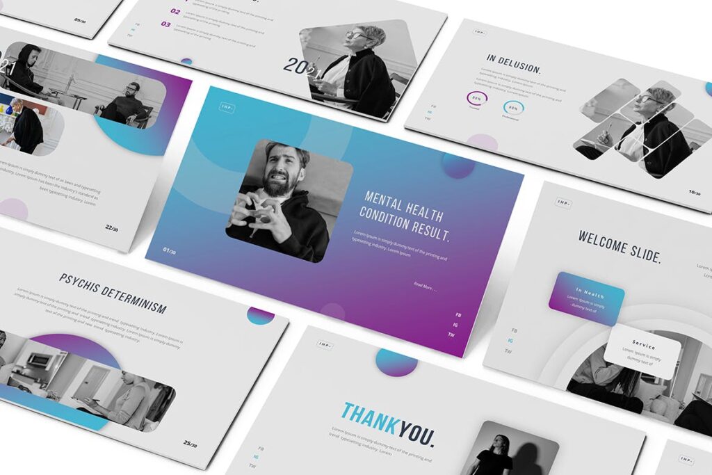 Inhealth Psychology Powerpoint Presentation Template – MasterBundles