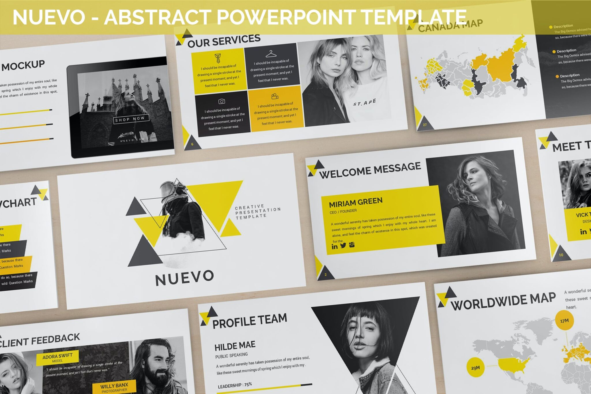 Nuevo - Abstract Powerpoint Template – MasterBundles