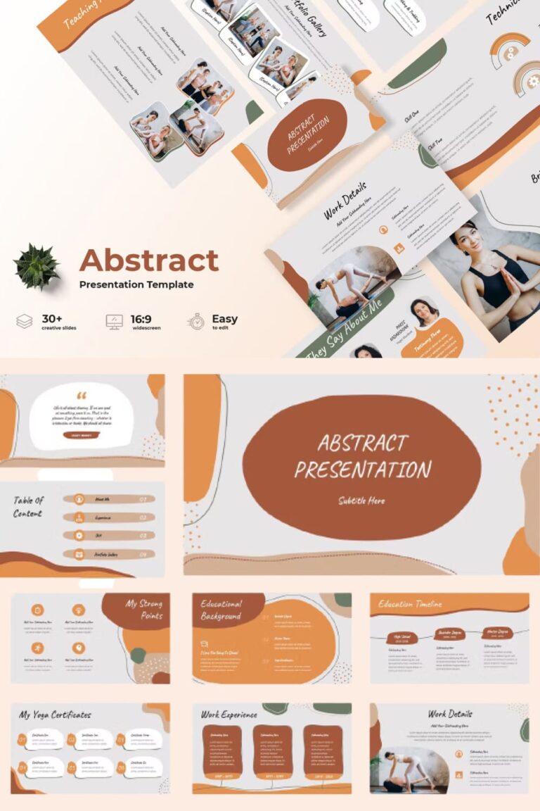 Abstract Powerpoint Presentation Template MasterBundles