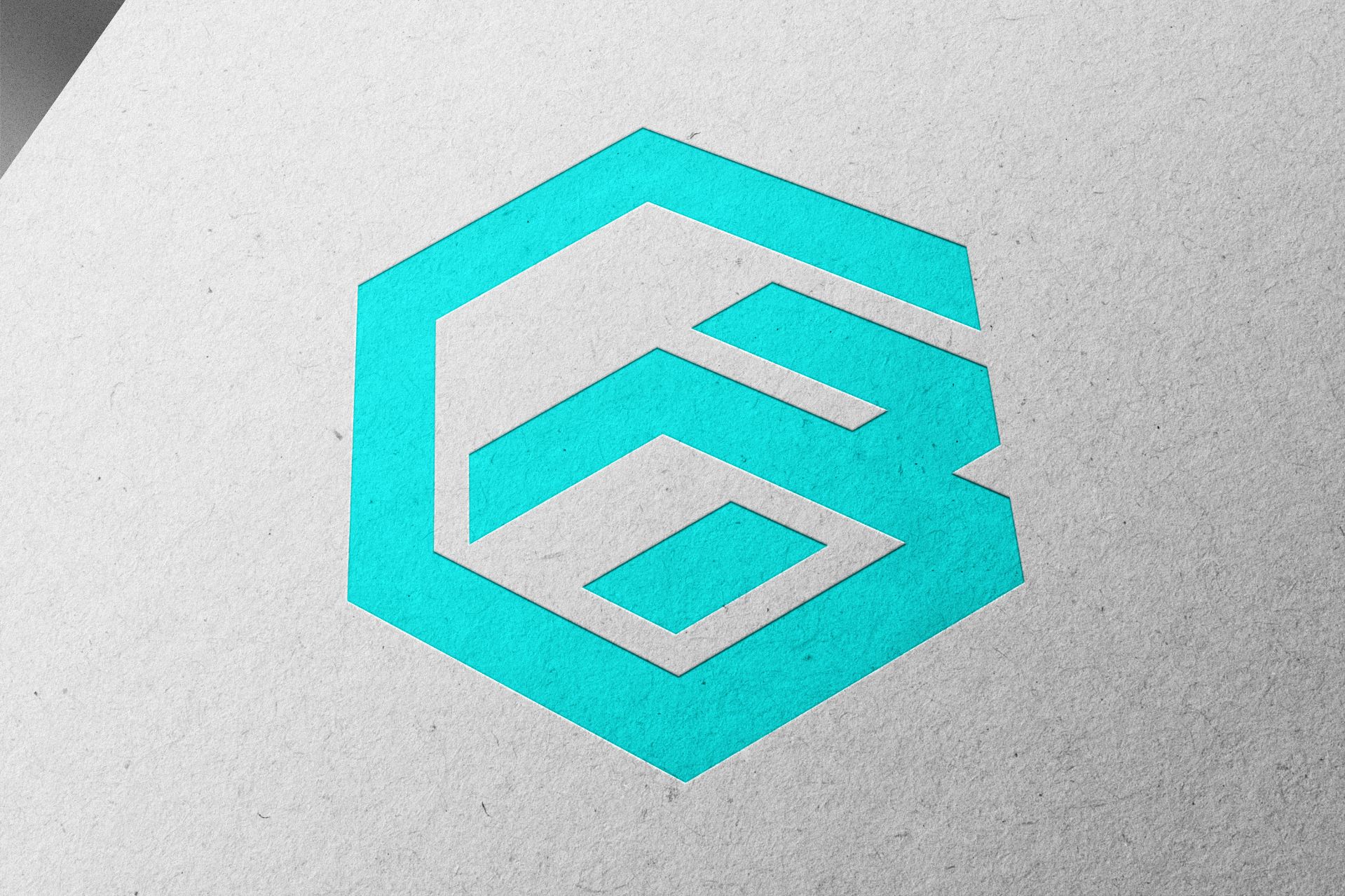 26 A Letter Logos, AG logo mockup.