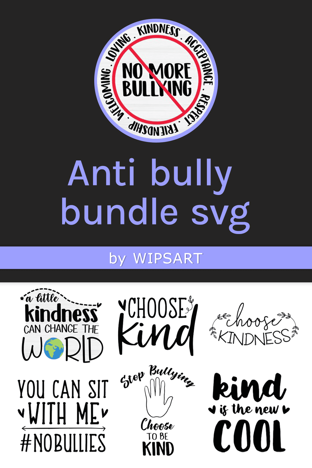 anti bully bundle svg pinterest