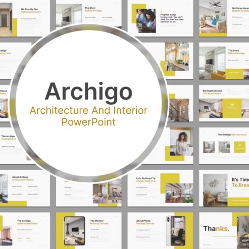 Architecture and interior power point - main image preview.