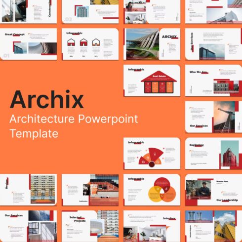 Architecture powerpoint template - main image preview.