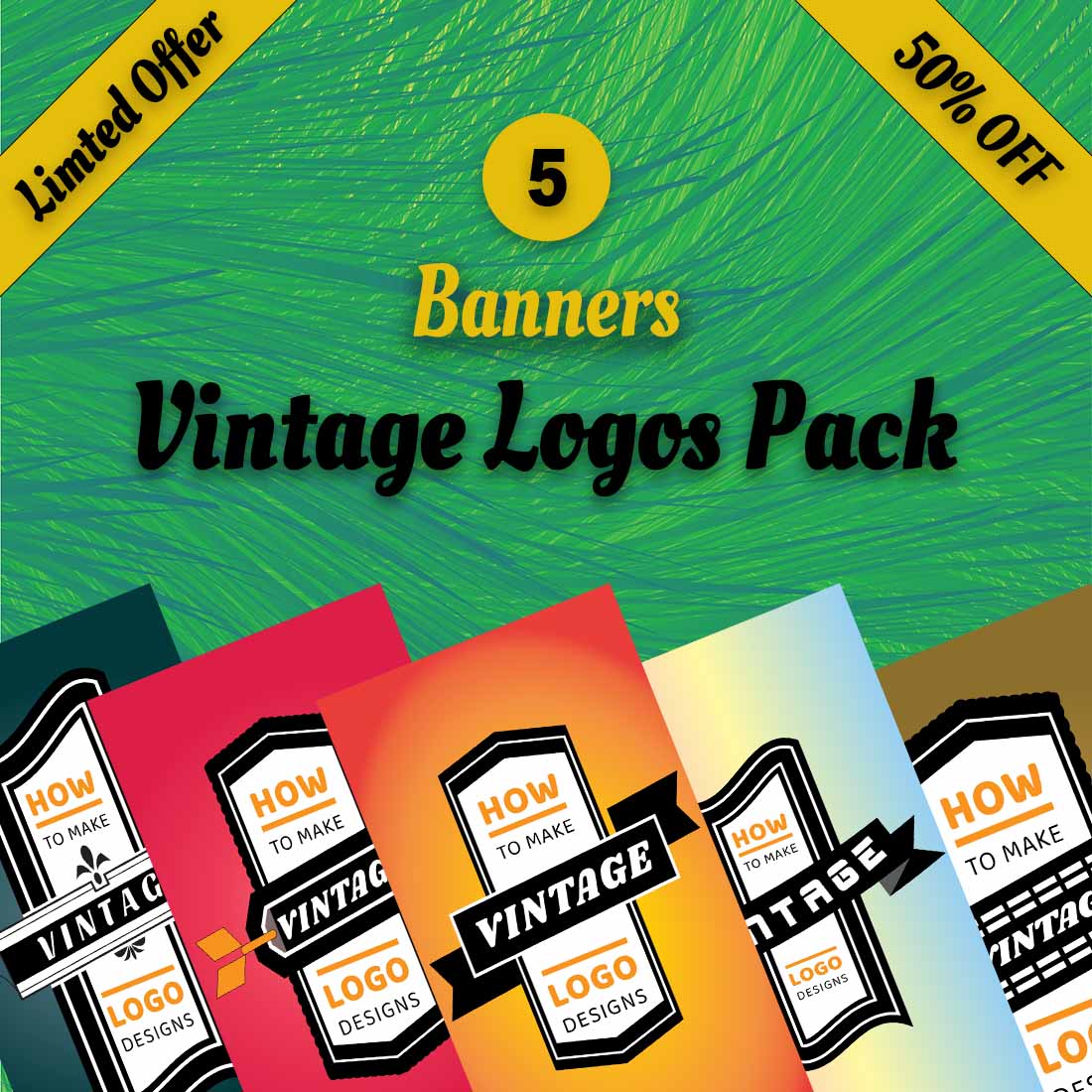 Vintage Banner Logos cover image.