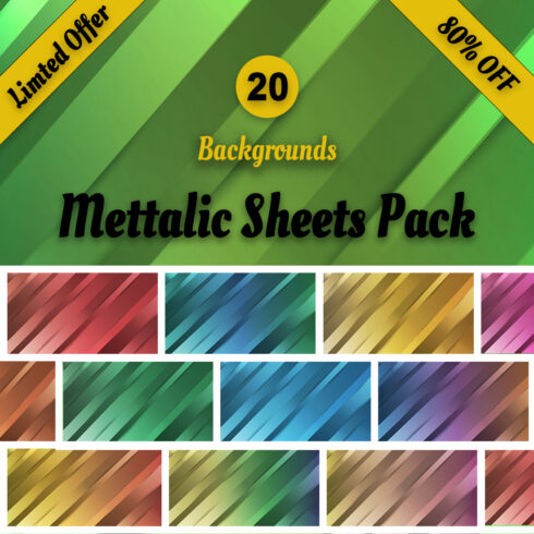 Metallic Sheets Background Pack cover image.