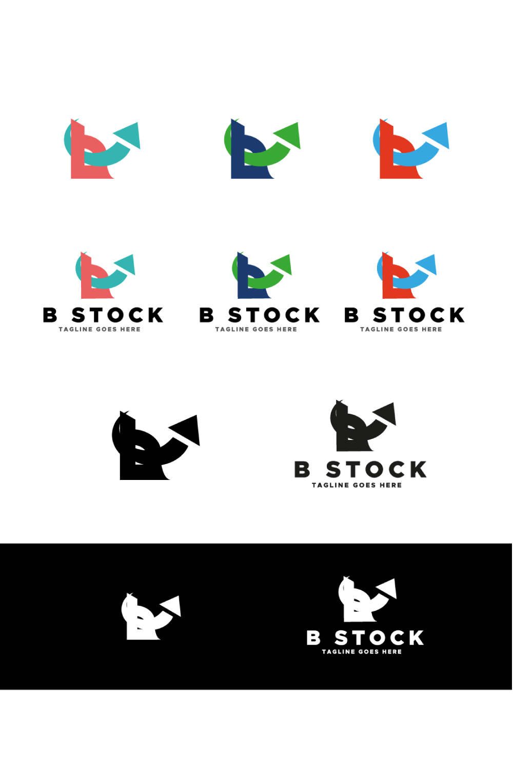 B Letter Logo - B Stock Professional Logo Design Only 10$ pinterest image.