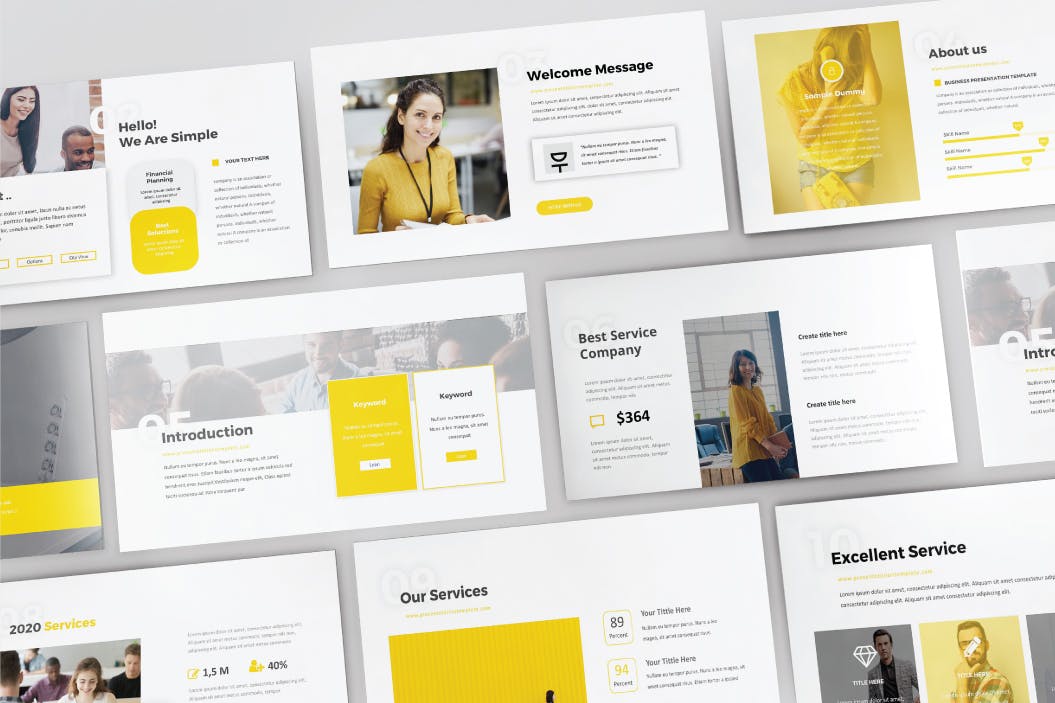 If your presentation lacks lightness and modernity, then take this template to work.