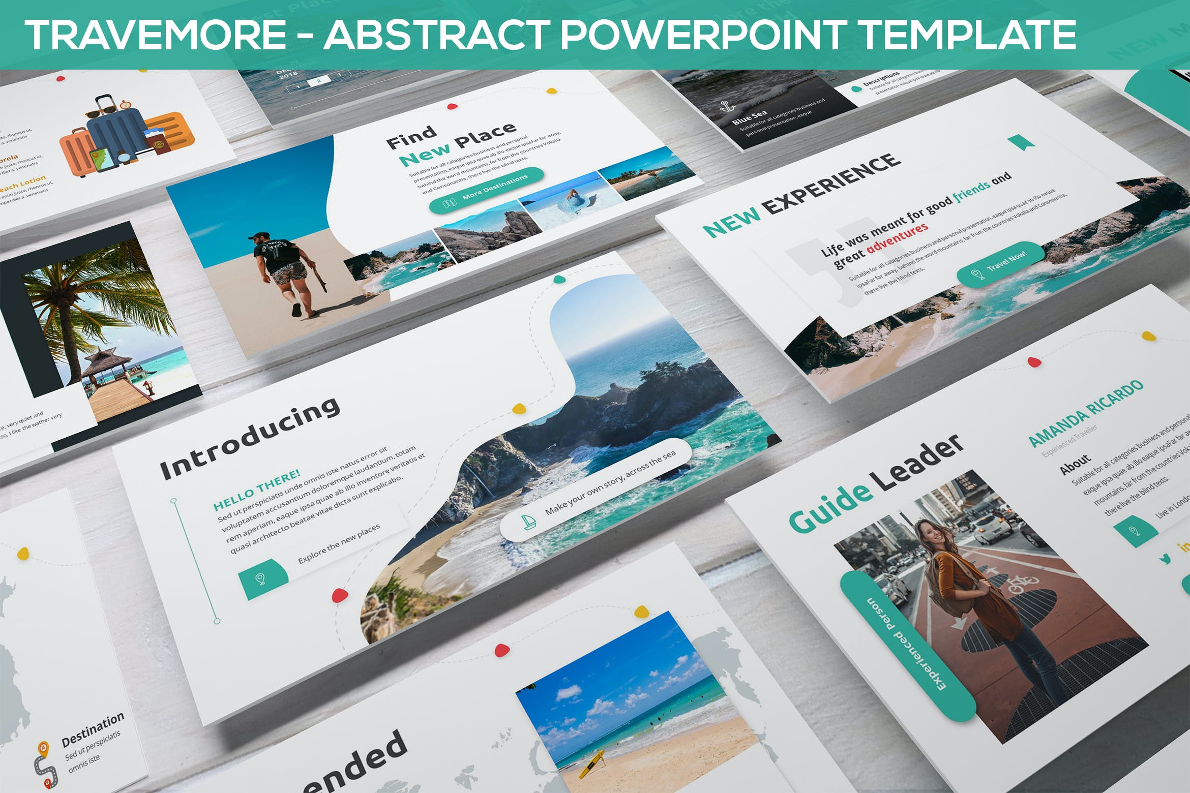 Cover image of Travemore - Abstract Powerpoint Template.