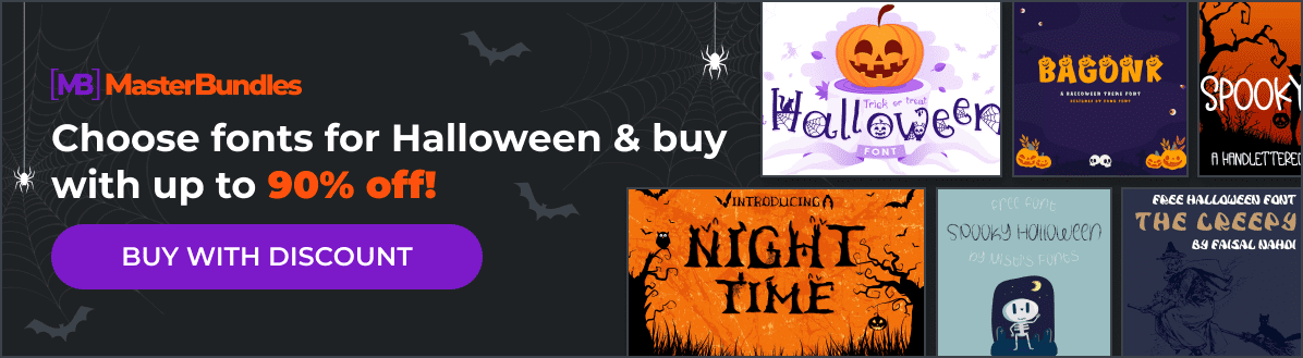 Halloween Fonts - banner.