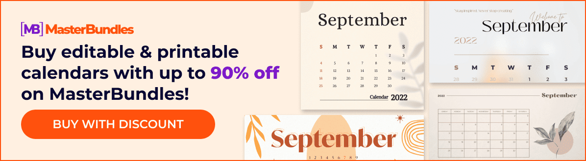 Banner - September Calendars.