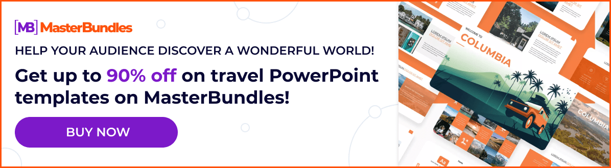Banner for Travel PowerPoint Templates.