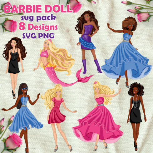 barbie doll svg.