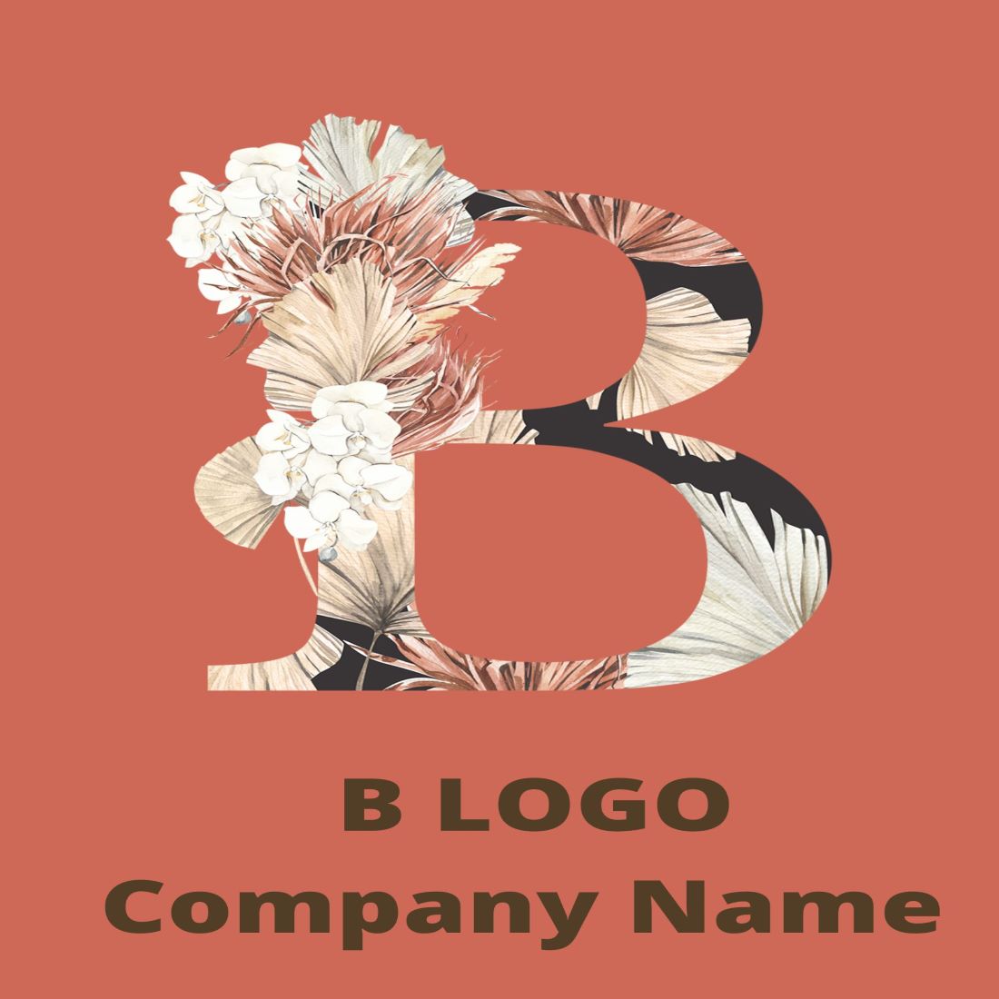 B-Logo Design preview image.