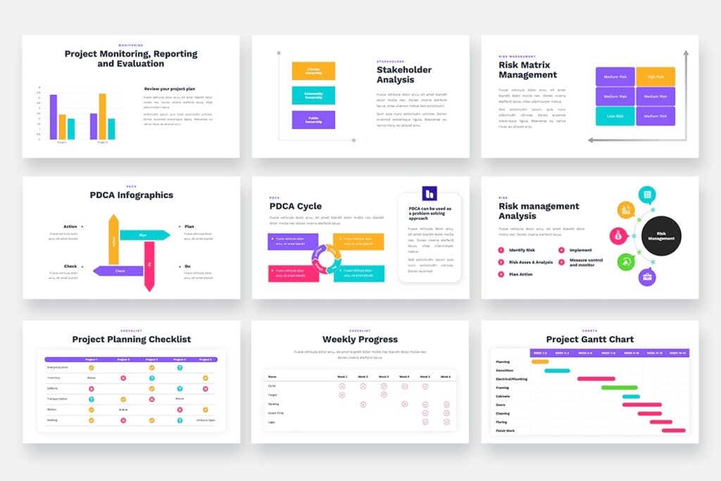 AZURA - Project Management Powerpoint Template – MasterBundles