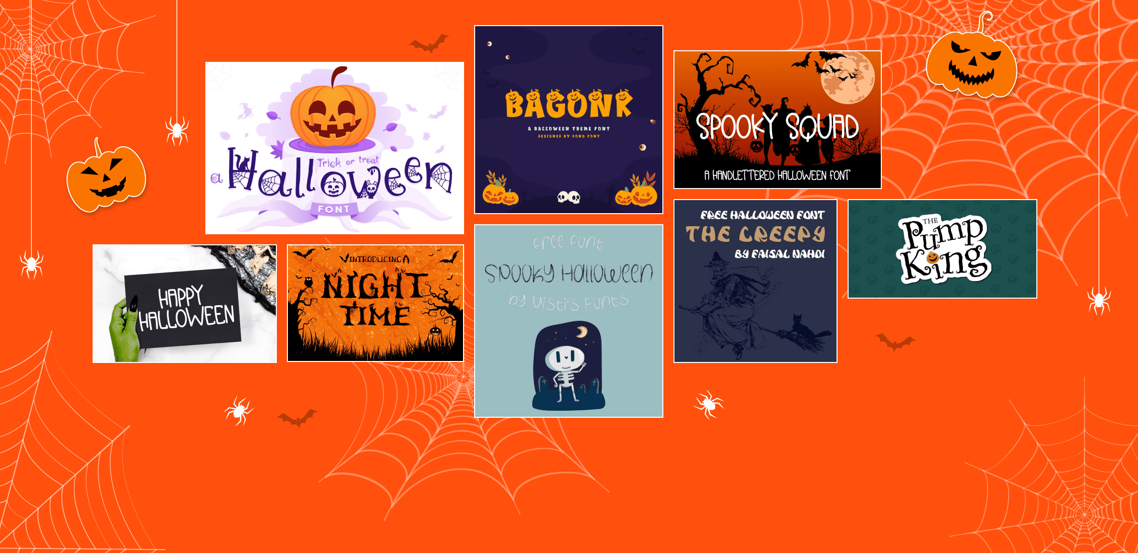 Halloween Fonts for Your Spooky Designs Example.